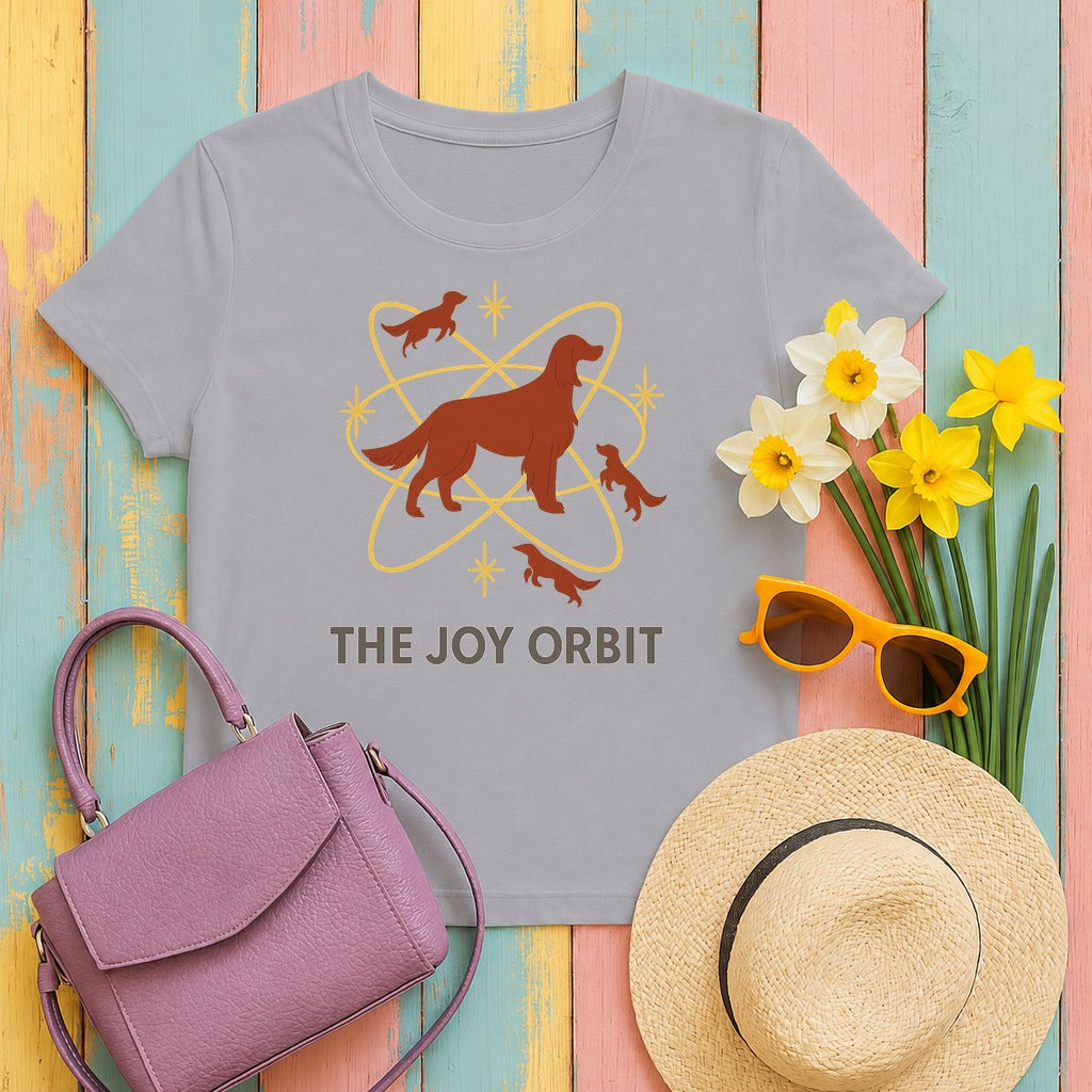 Irish Setter Joy Orbit T-shirt in Athletic Heather