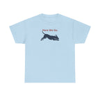 Here We Go. Dog Running Silhouette T-Shirt