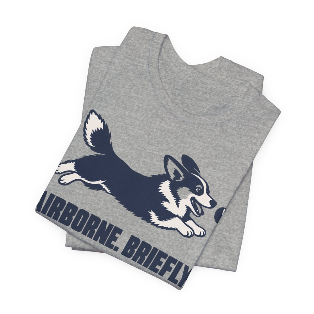 Airborne Briefly Corgi T-Shirt