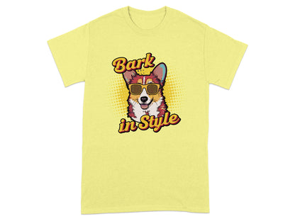 Bark in Style Cool Corgi Graphic Tee Shirt product