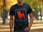 Colorful Graphic Bulldog Print T-shirt Product
