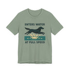 Flat-Coat Enters Water at Full Speed Tee