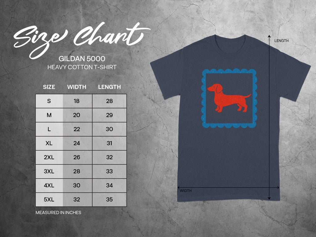 Fashionable T-shirt With Adorable Dachshund Design