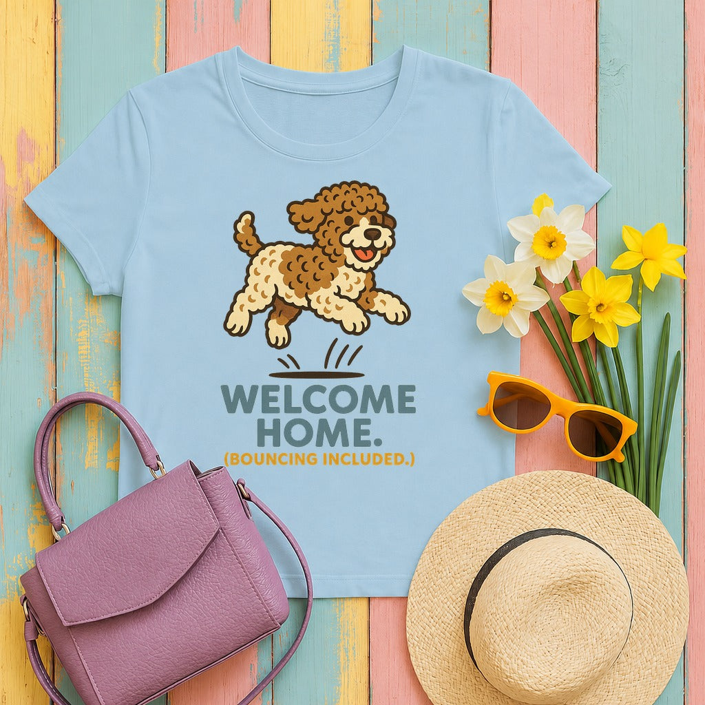 Lagotto Welcome Home Bouncing Tee in Light Blue