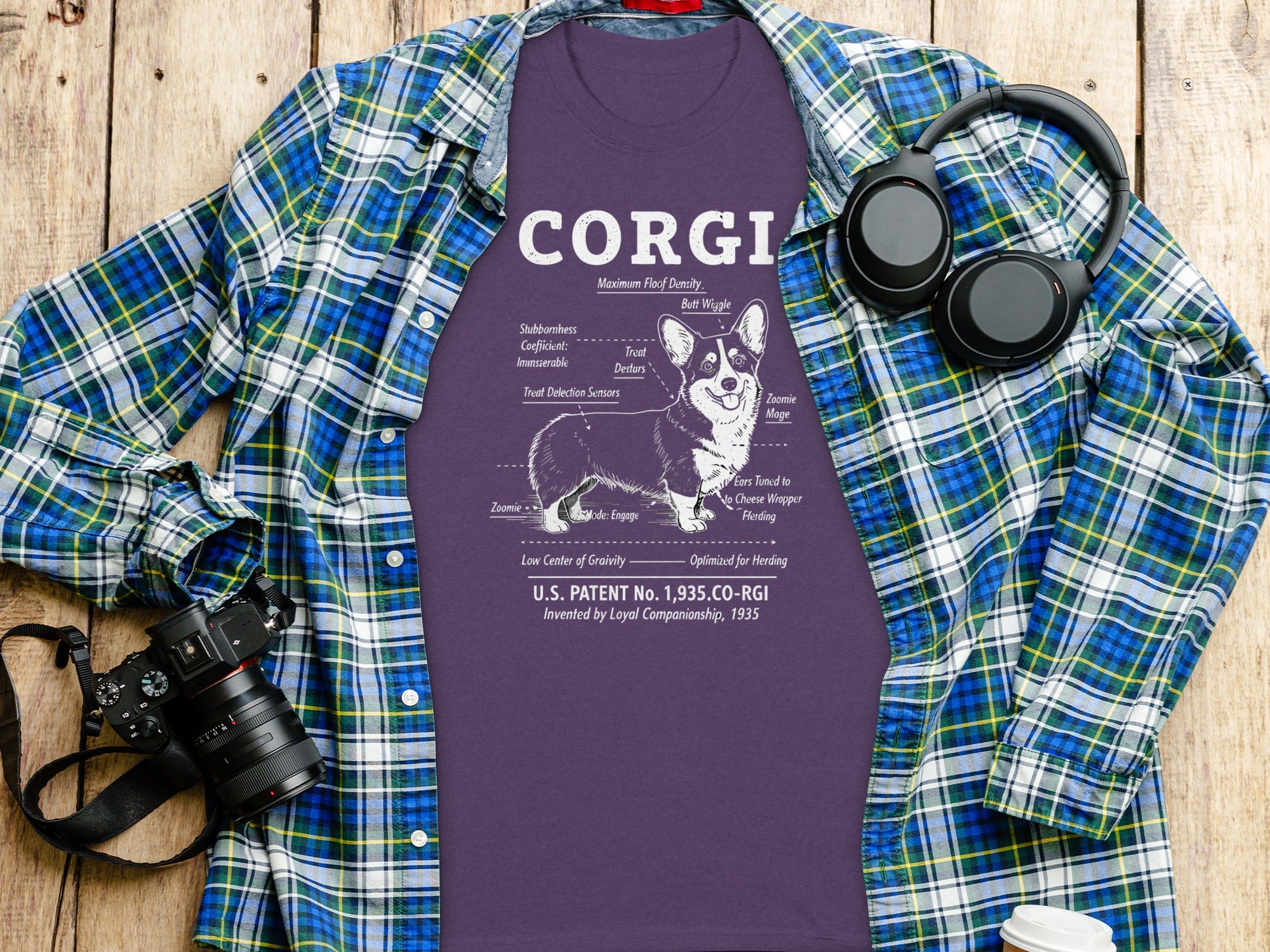 Corgi Graphic Tee Perfect for Dog Lovers Shirt