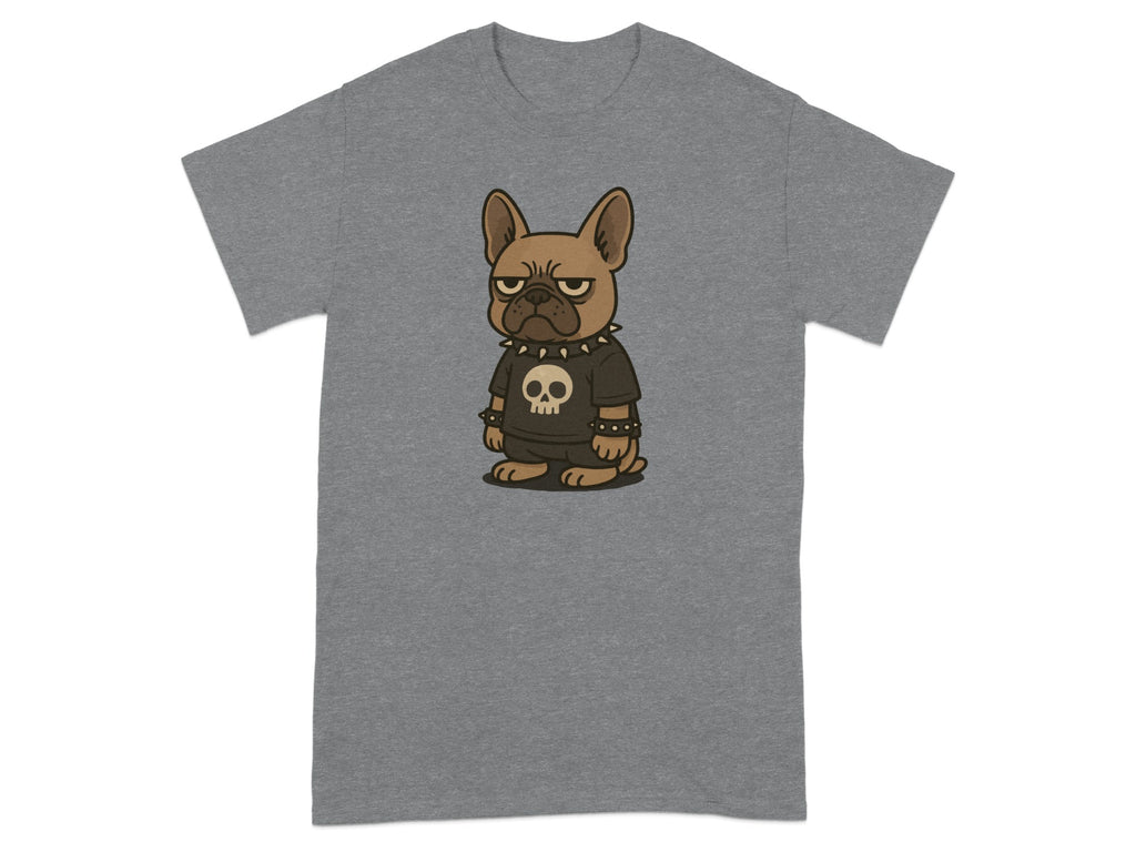 Angry Bulldog with Skull T-shirt Design