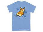 Cute Corgi Cartoon with Funny Phrases T-shirt