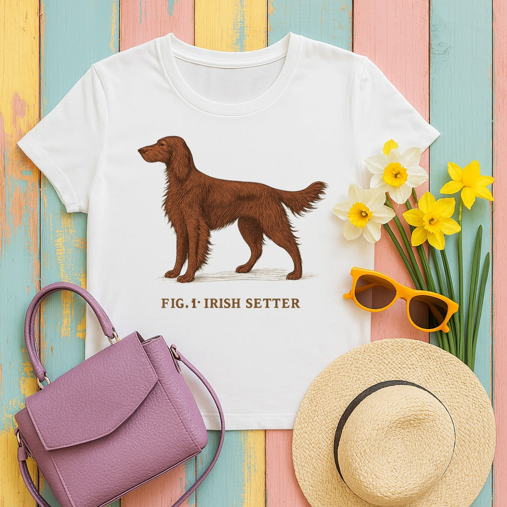 Irish Setter Fig. 1 Maximum Elegance T-shirt in White