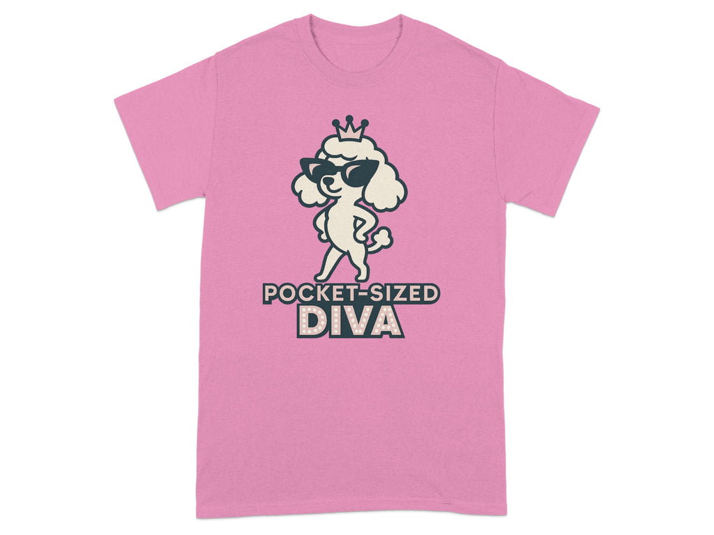 Pocket-Sized Diva Graphic Tee Fun Fashion T-shirt