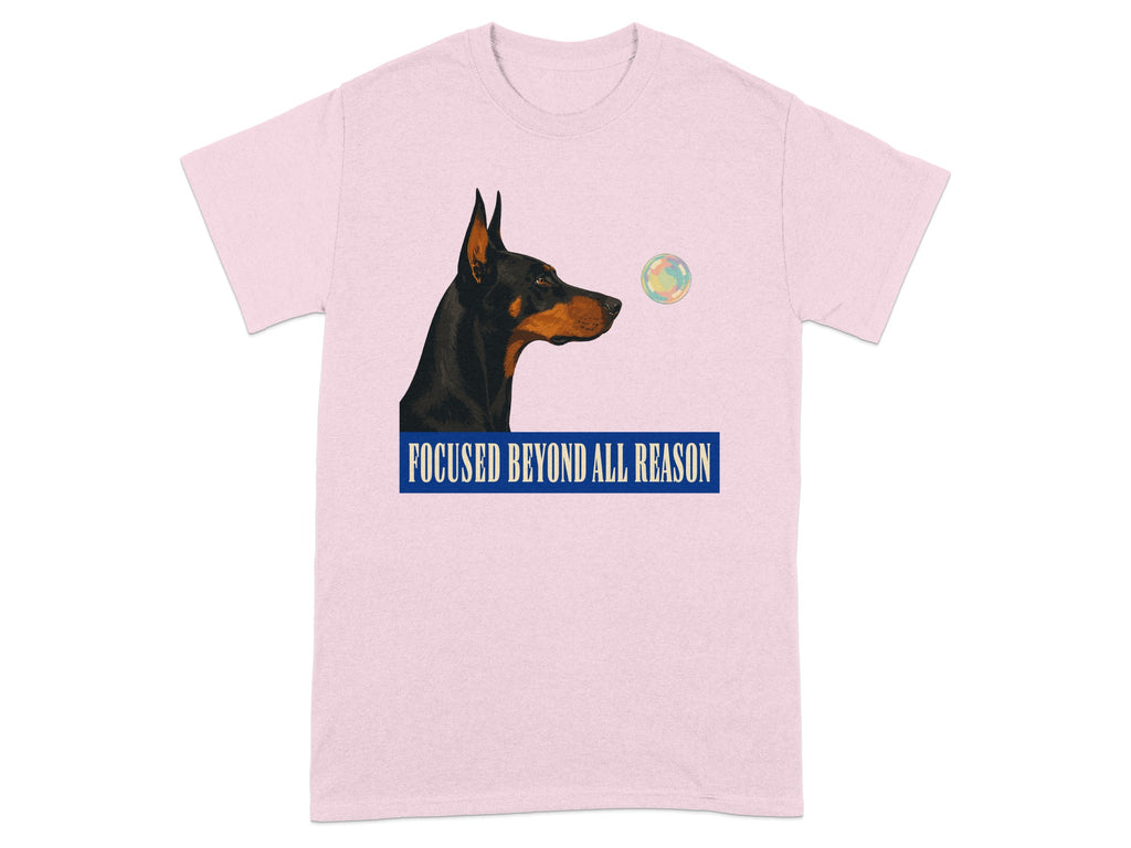 Focused Beyond Reason Doberman T-shirt
