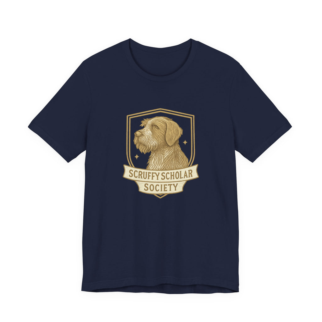 Wirehaired Pointing Griffon Scruffy Scholar Society Tee