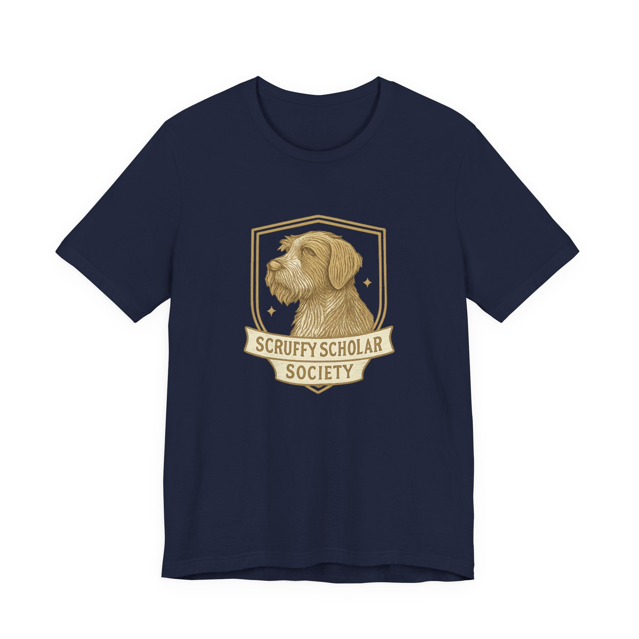 Wirehaired Pointing Griffon Scruffy Scholar Society Tee