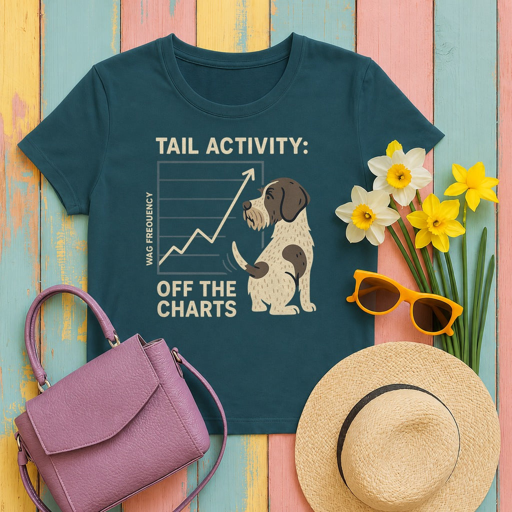 GWP Tail Activity Off the Charts Tee in Heather Deep Teal