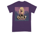 Guilt Funny Dog Graphic Purple T-shirt product type