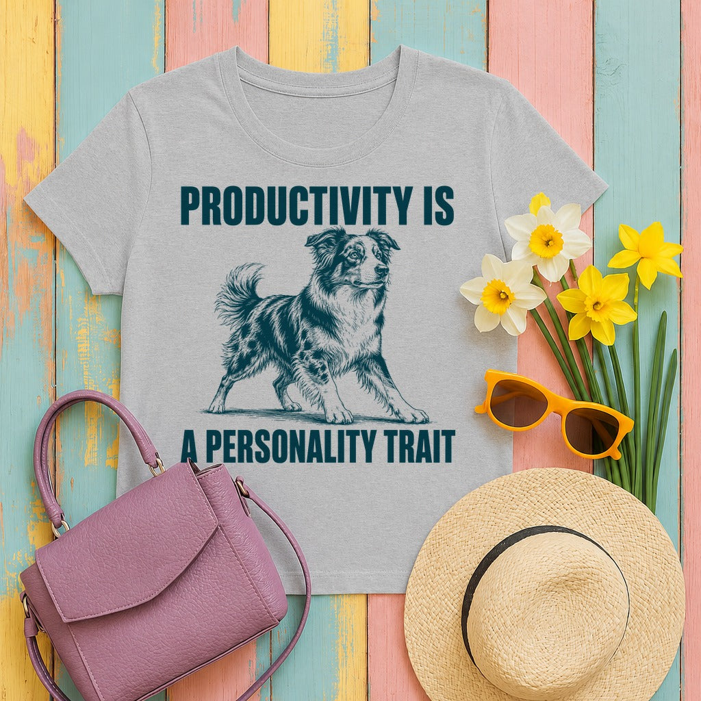 Productivity Trait Aussie T-Shirt in Sport Grey