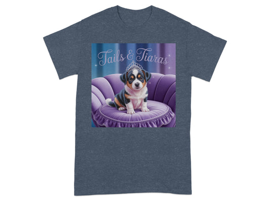Tails and Tiaras Cute Puppy Graphic T-shirt product