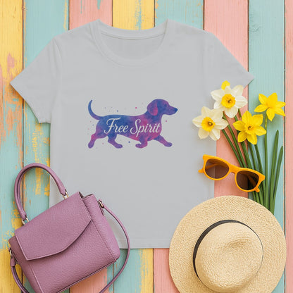 Free Spirit Purple Dog Graphic Design T-shirt product