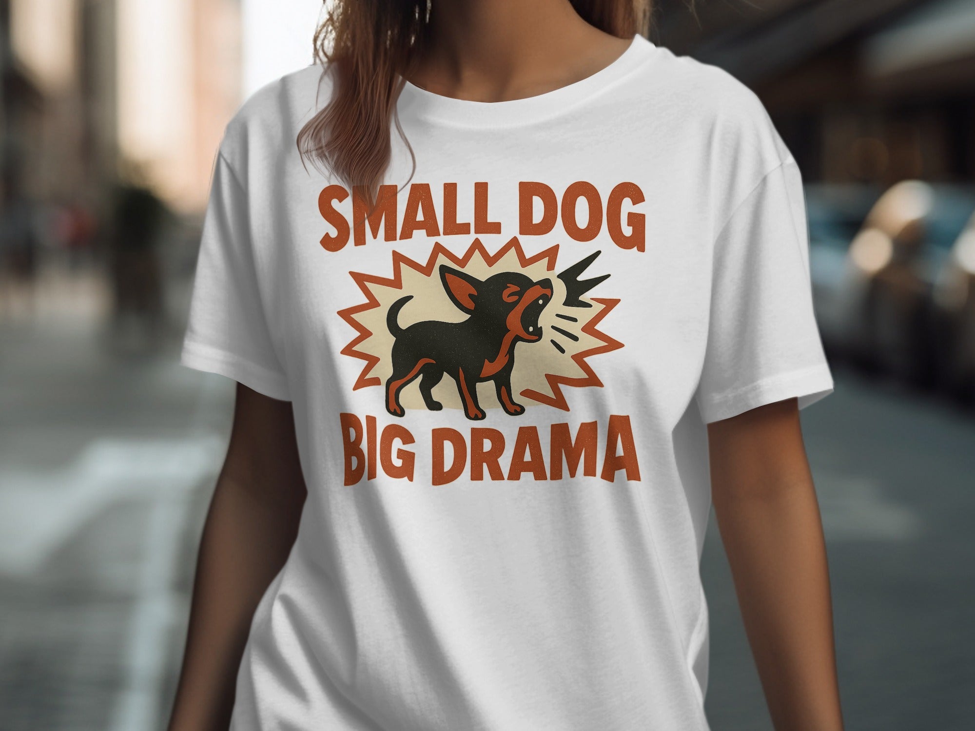 Small Dog Big Drama Graphic Tee for Pet Lovers