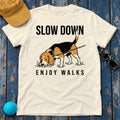 Slow Down Beagle T-shirt in Natural