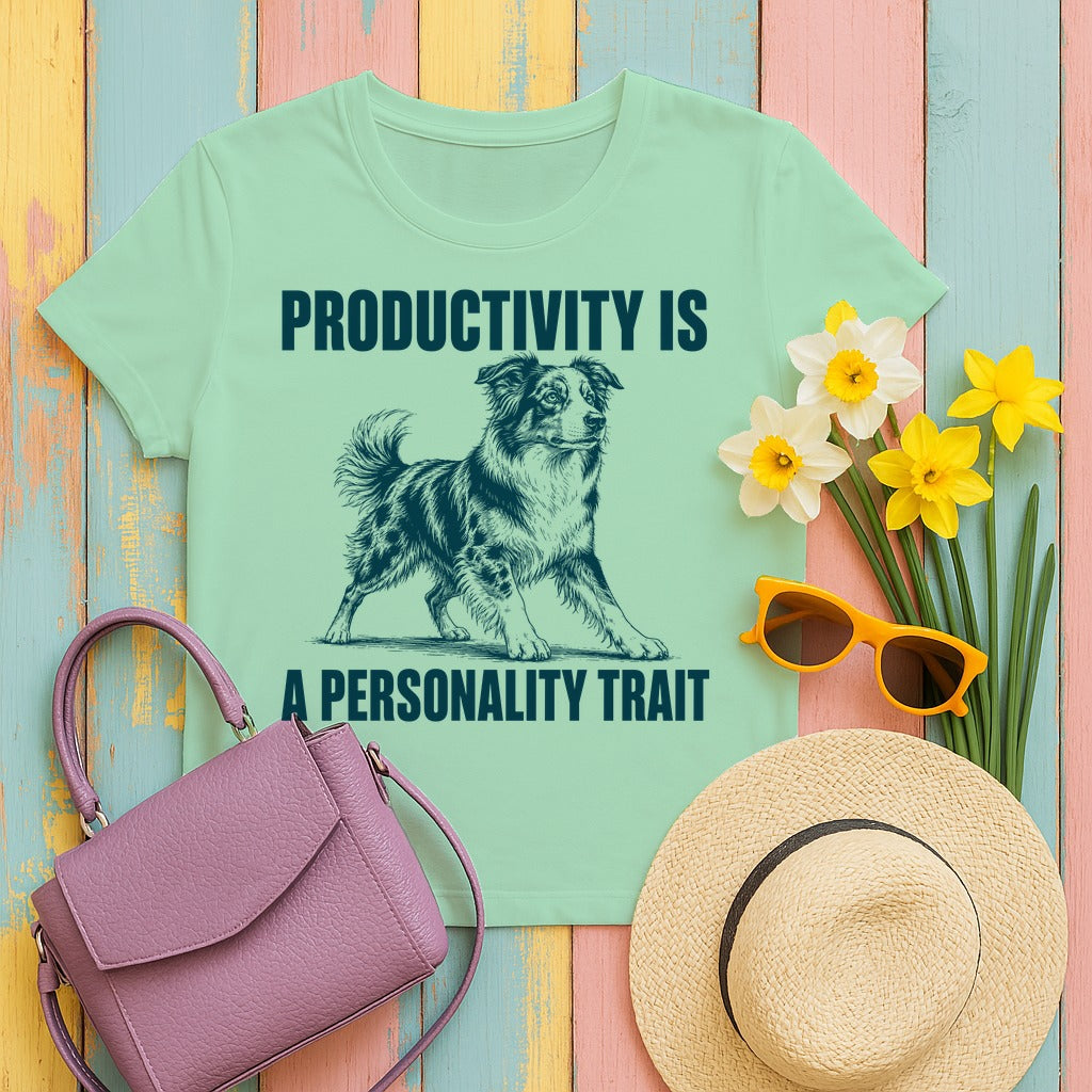 Productivity Trait Aussie T-Shirt in Mint Green
