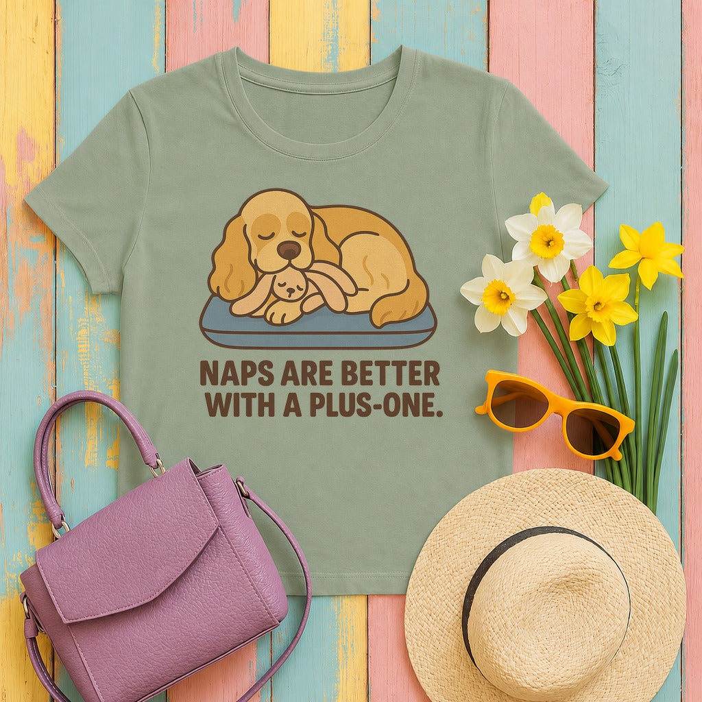 Cocker Naps With a Plus-One Tee in Sage