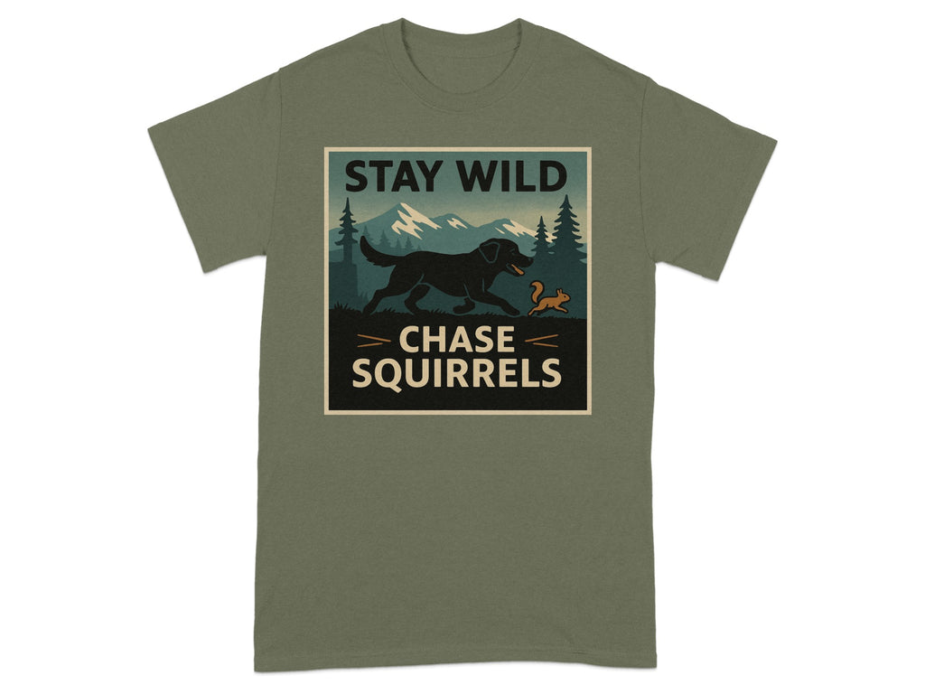 Stay Wild Black Lab t-shirt, view 4