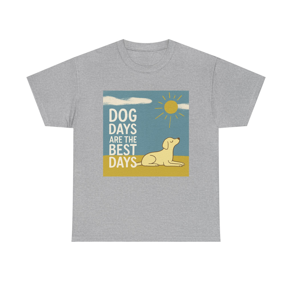Dog Days Are the Best Days Yellow Labrador Retriever T-Shirt
