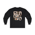 Gordon Setter Art Long Sleeve Tee in Black