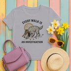 english setter every-walk-investigation tee flat lay hero