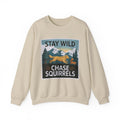Stay Wild Chase Squirrels with Golden Retriever Sweatshirt in Sand