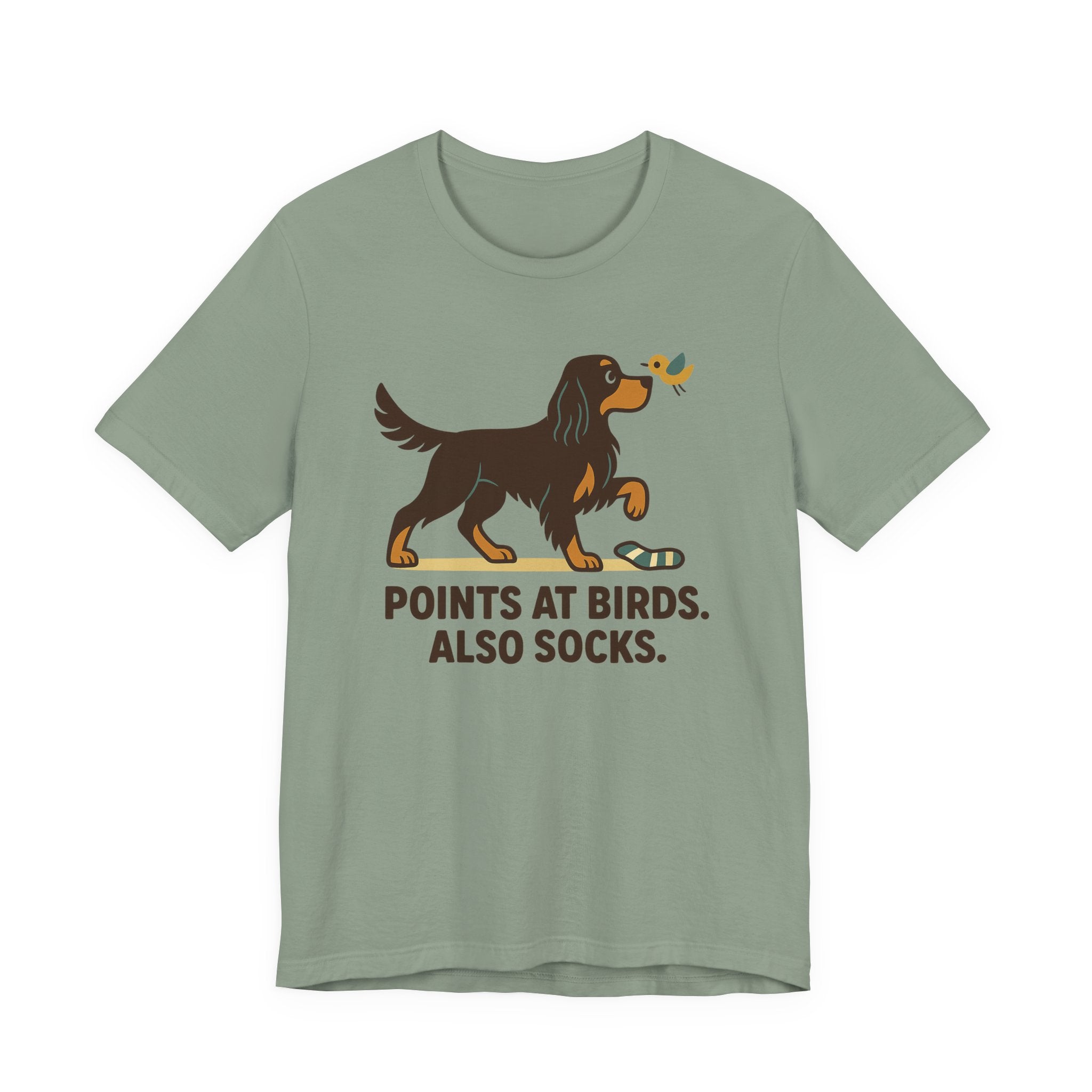 Gordon Points at Birds Also Socks Tee