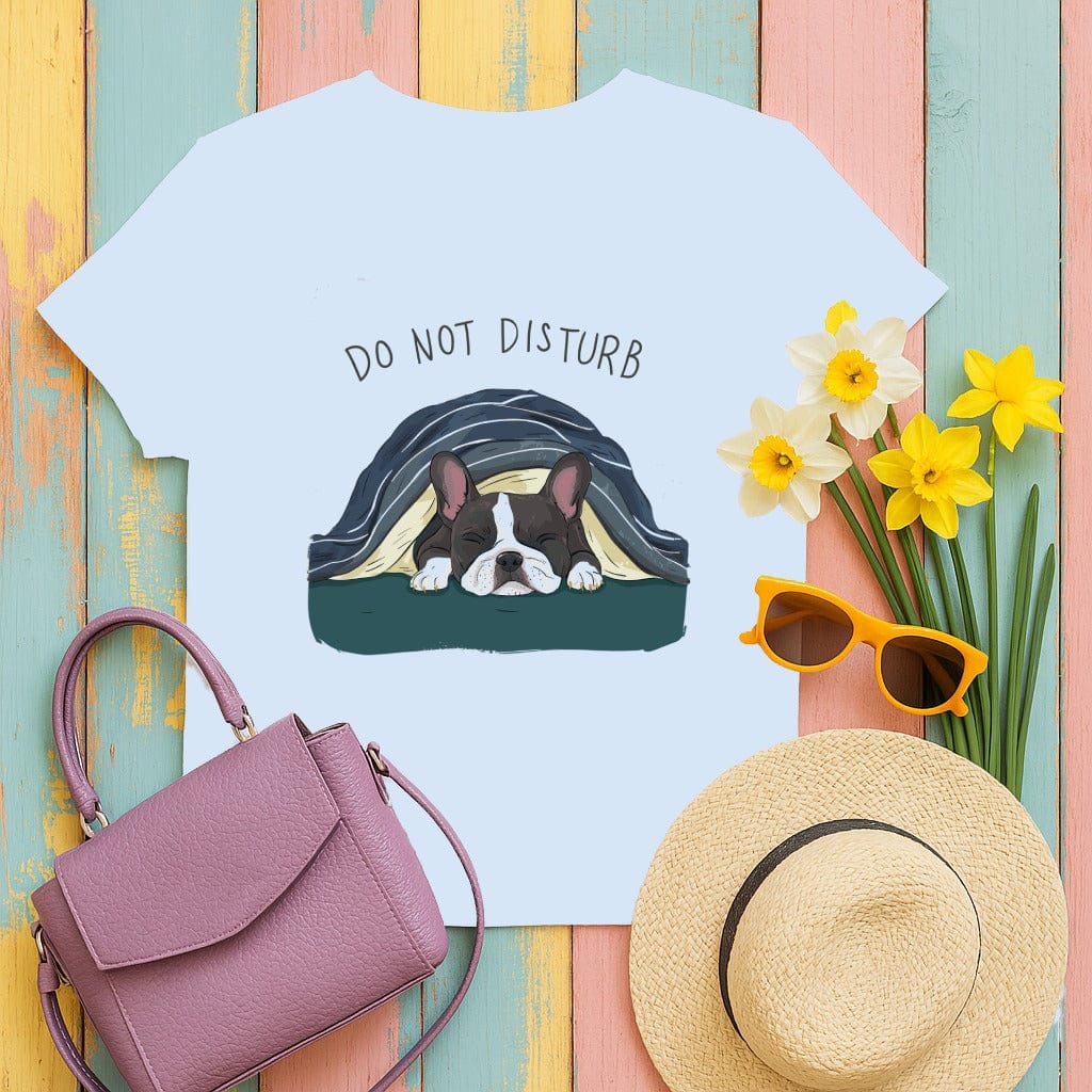 Do Not Disturb French Bulldog print t-shirt product type