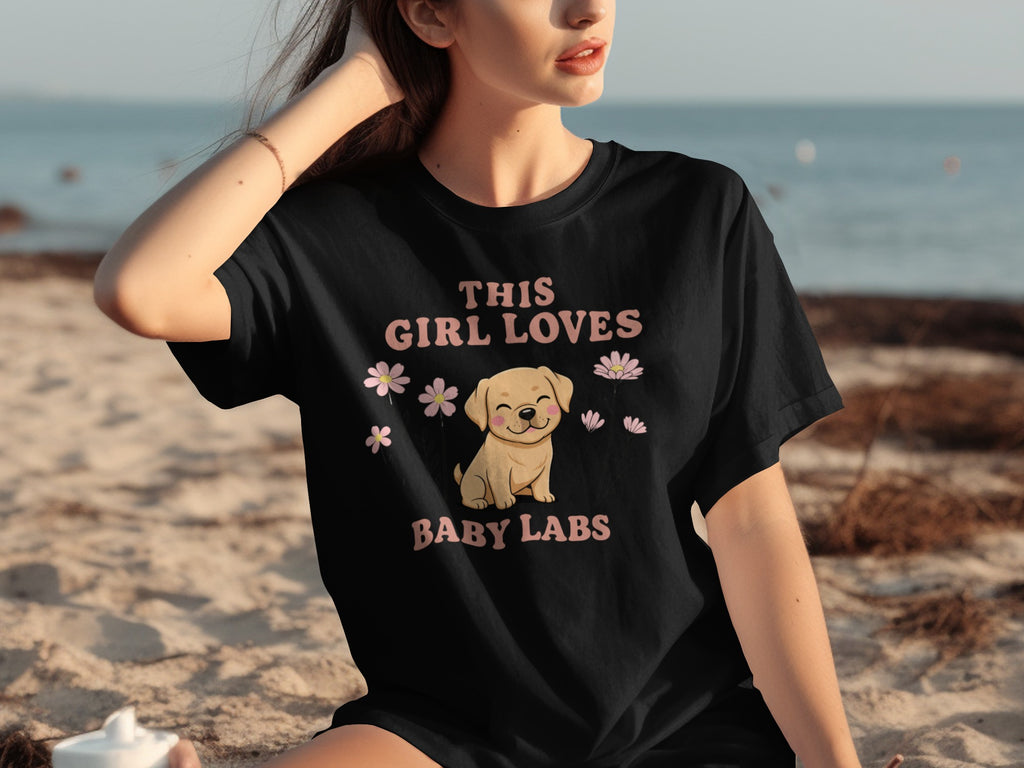 This Girl Loves Baby Labs Graphic T-Shirt