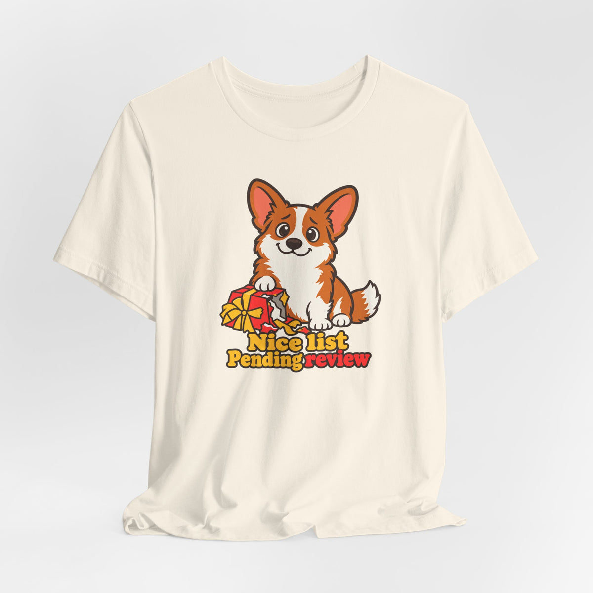 Nice List Pending Review Corgi T-Shirt