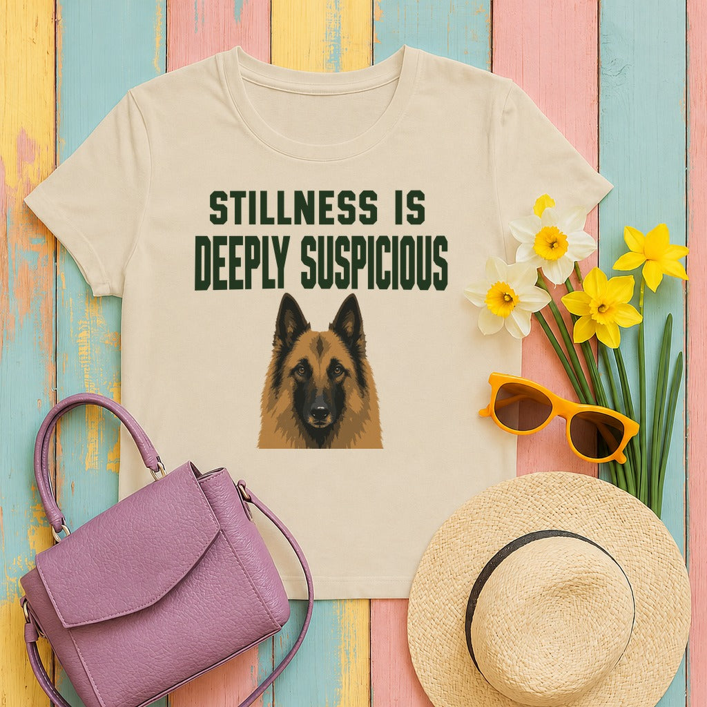 The Suspicious Belgian Tervuren T-Shirt in Sand