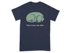 Take It Easy Nap Often Dog Graphic T-Shirt