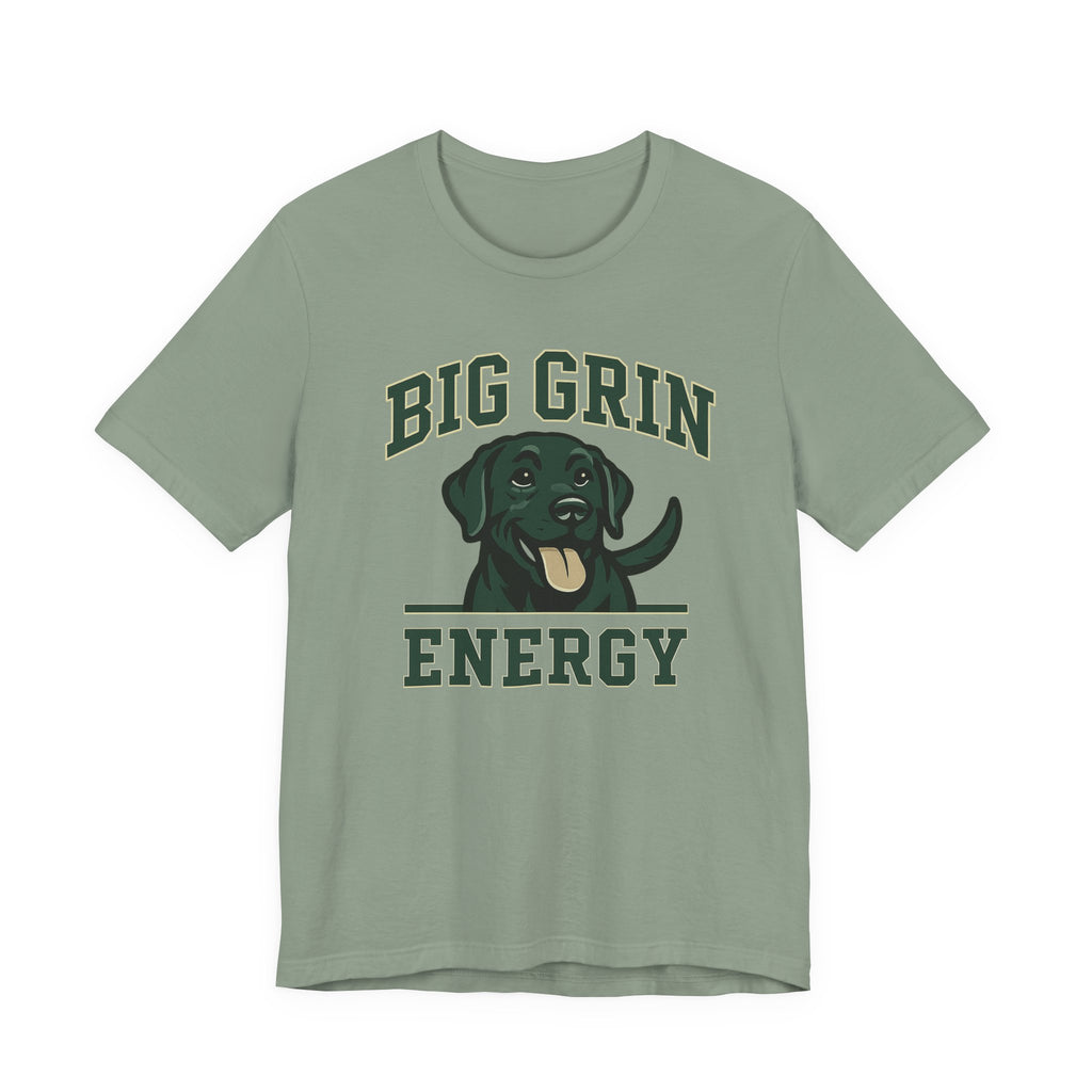 Black Lab Big Grin Energy Tee