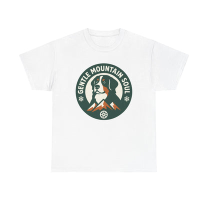 Bernese Mountain Dog Badge - Gentle Mountain Soul T-Shirt