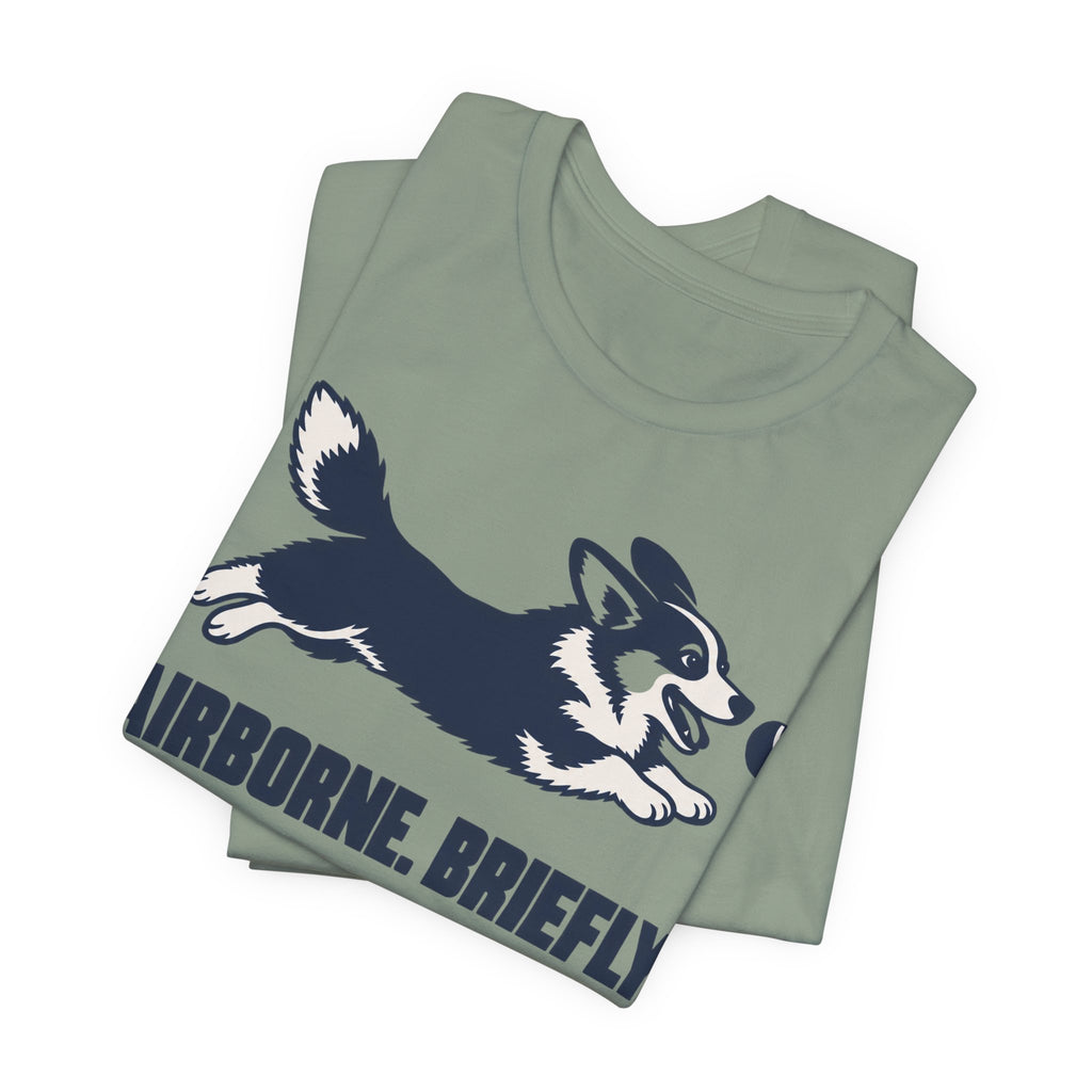 Airborne Briefly Corgi T-Shirt