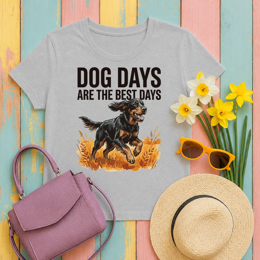 Dog Days Gordon Setter T-Shirt in Sport Grey