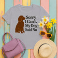 Boykin Spaniel Dog Said No T-shirt in Athletic Heather