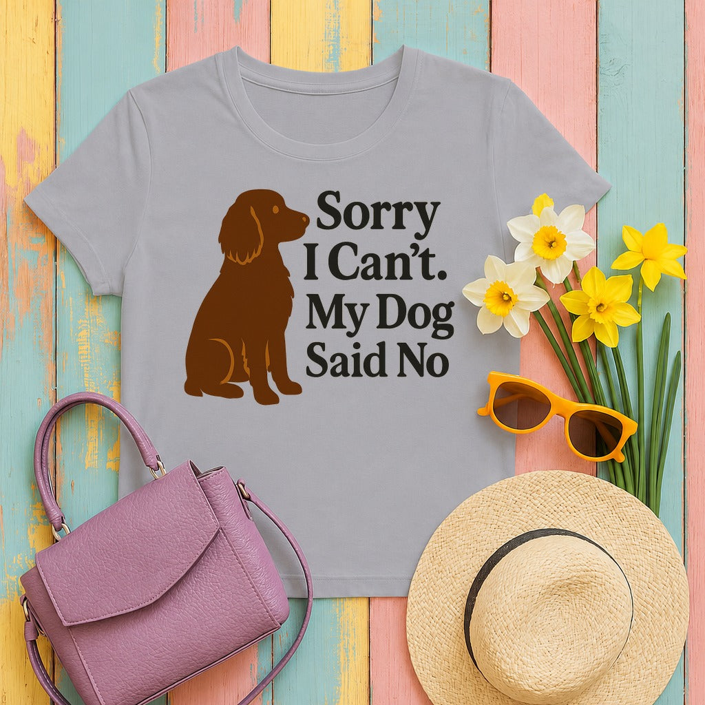 Boykin Spaniel Dog Said No T-shirt in Athletic Heather