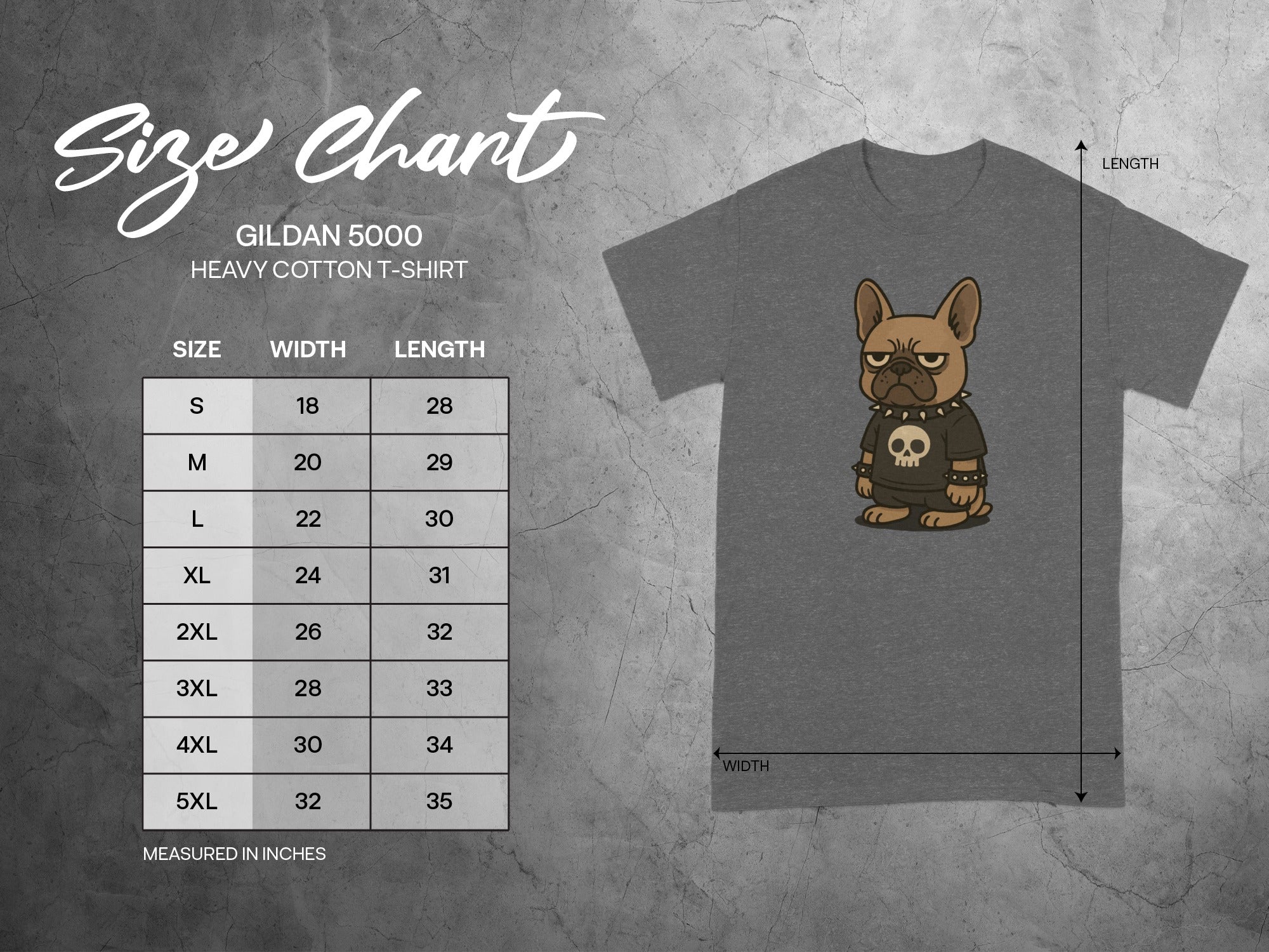 Bulldog in Hoodie Graphic Heavy Cotton T-Shirt