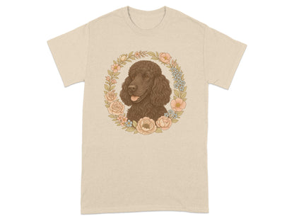 Adorable Poodle Surrounded by Flowers Shirt product type
