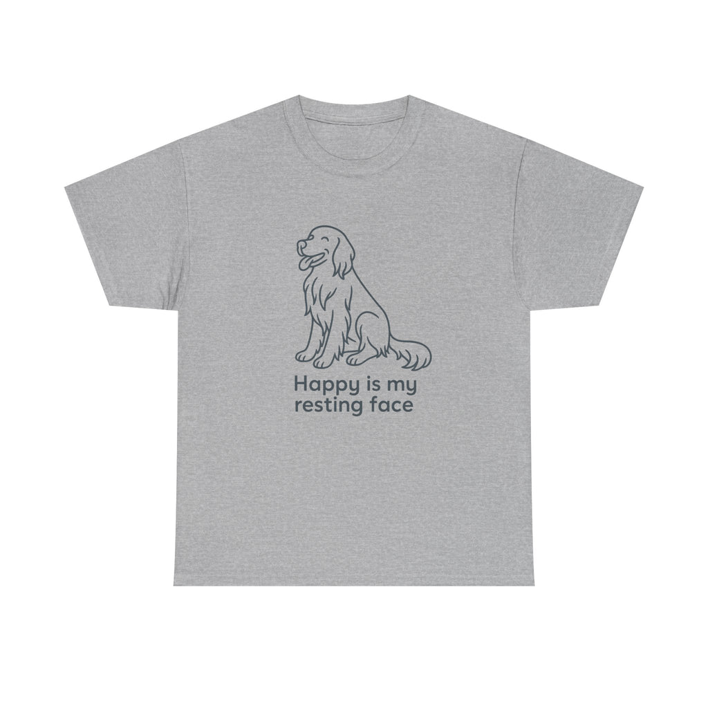 Happy Is My Resting Face - Funny Gordon Setter Tee