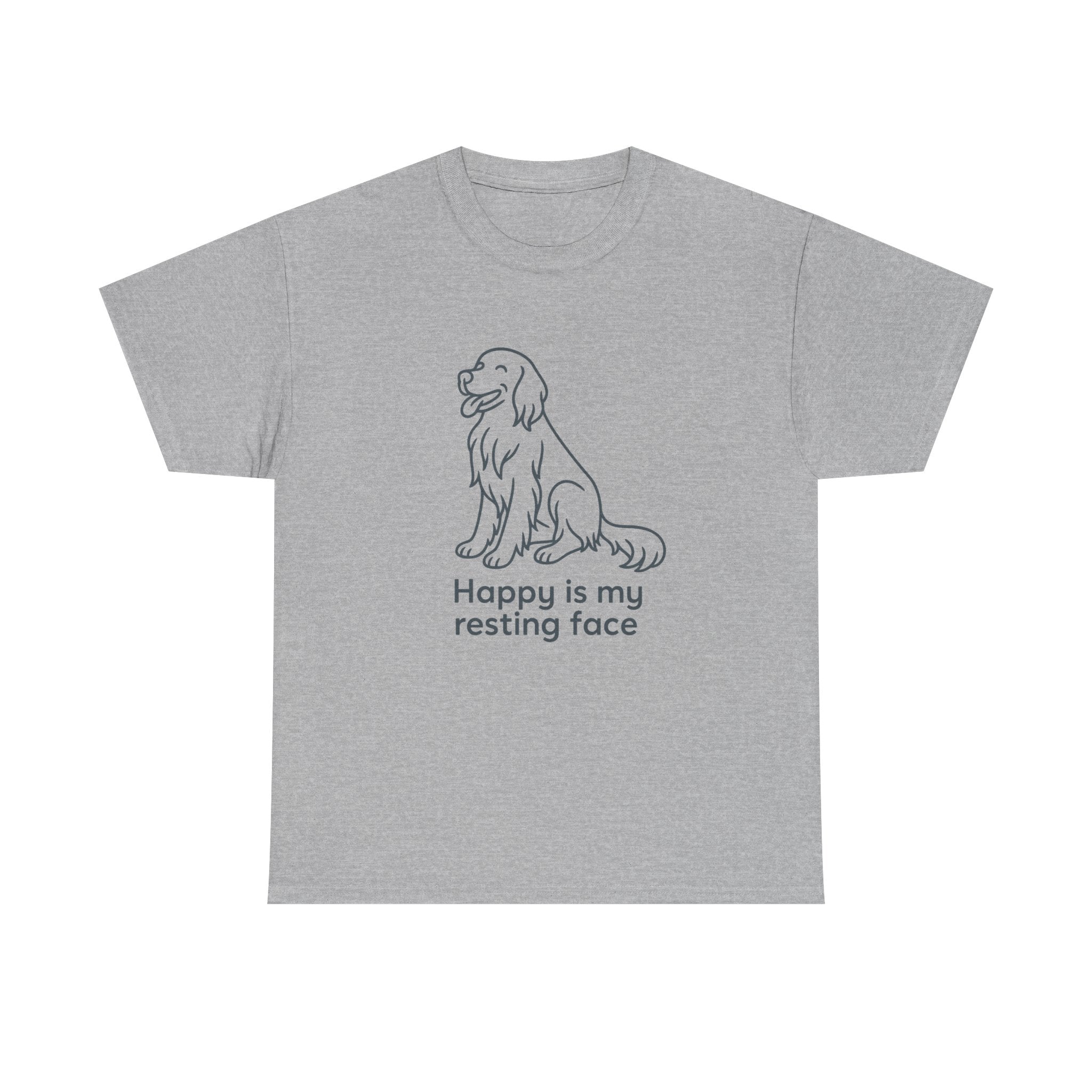 Happy Is My Resting Face - Funny Gordon Setter Tee