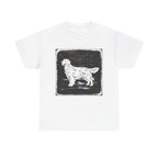 Golden Retriever Woodcut Style T-Shirts