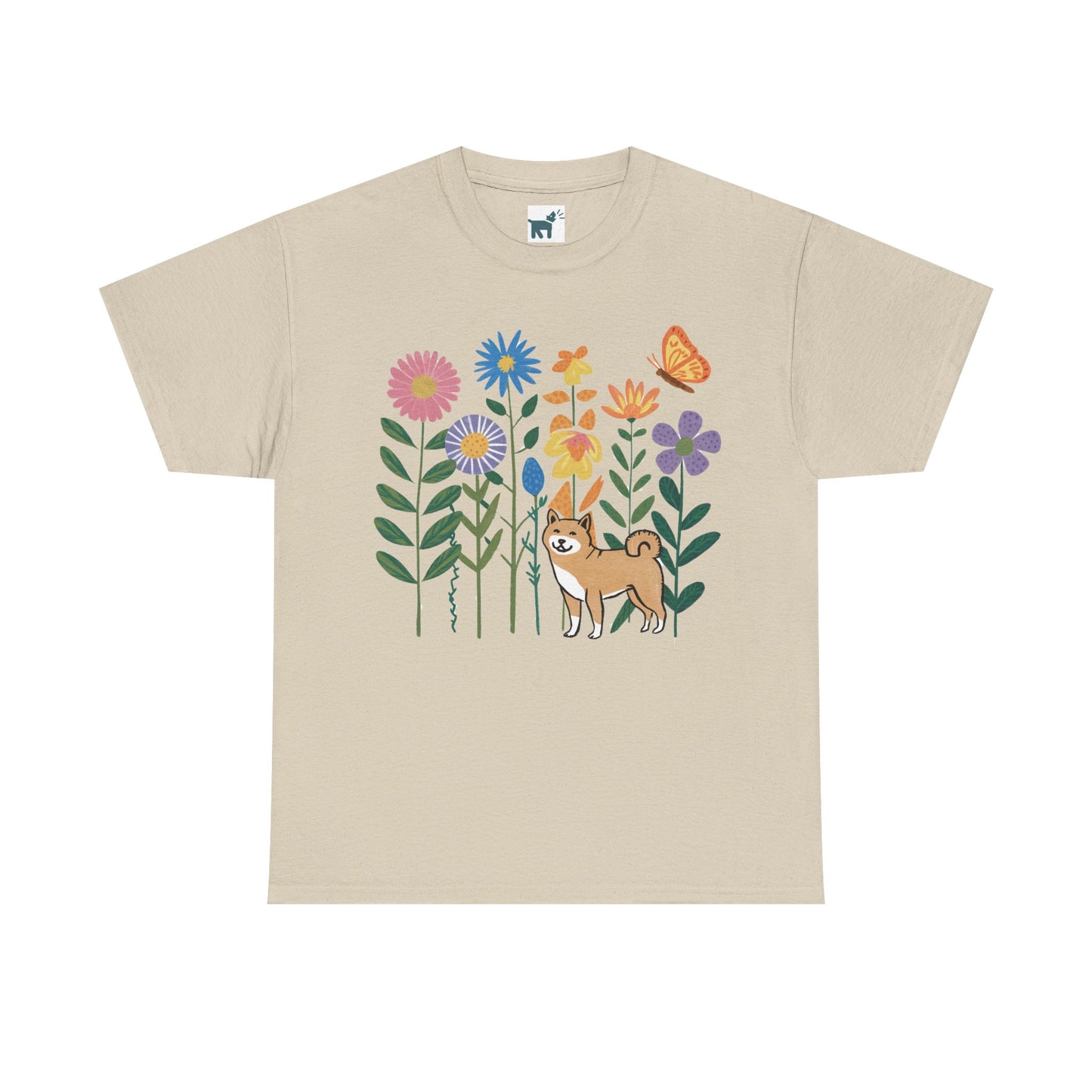 Floral Shiba T Shirt
