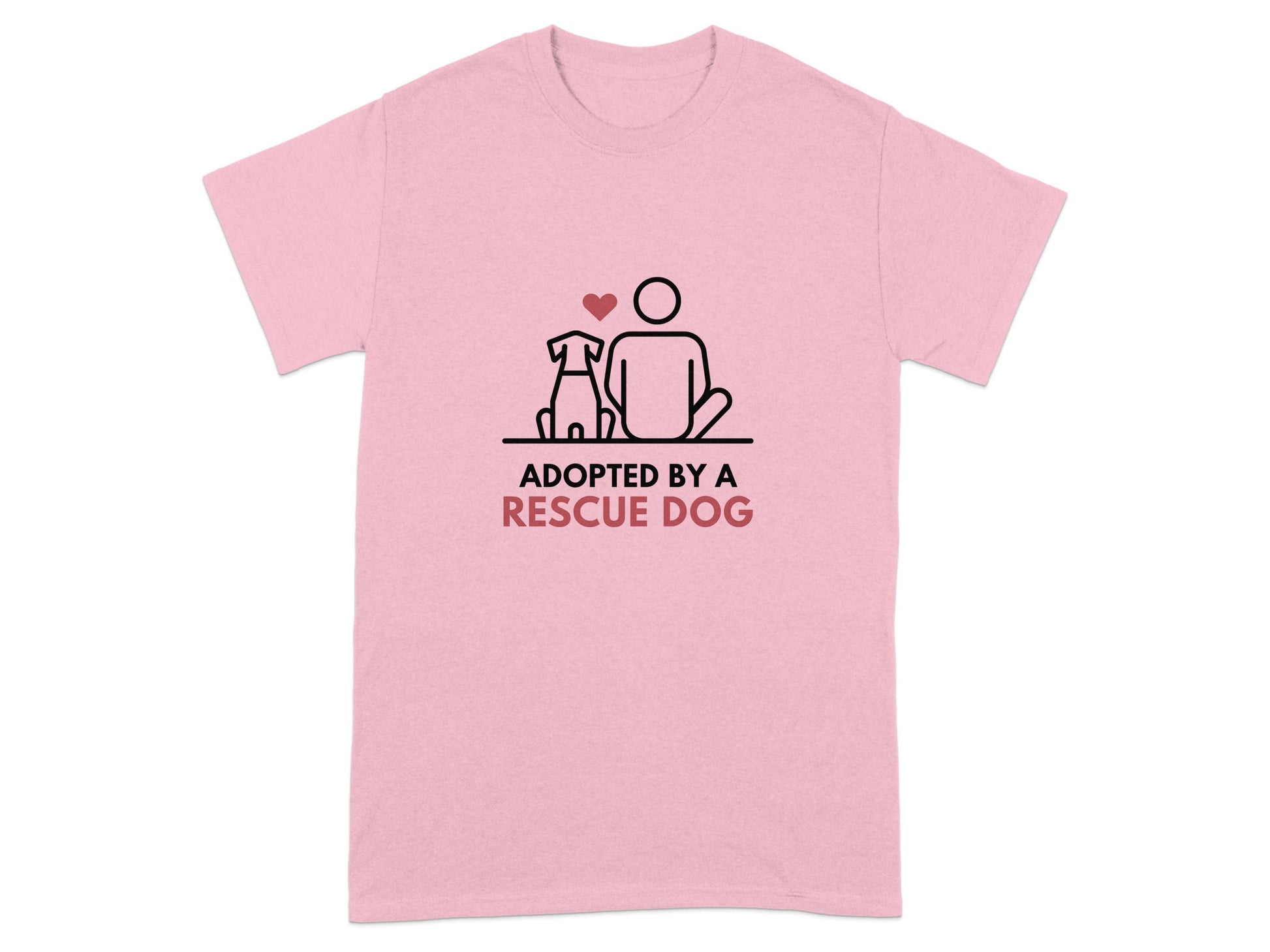 Adopted by a Rescue Dog Graphic T-shirt product type