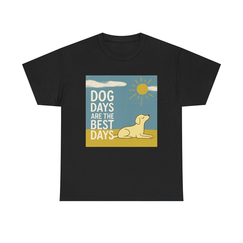 Dog Days Are the Best Days Yellow Labrador Retriever T-Shirt
